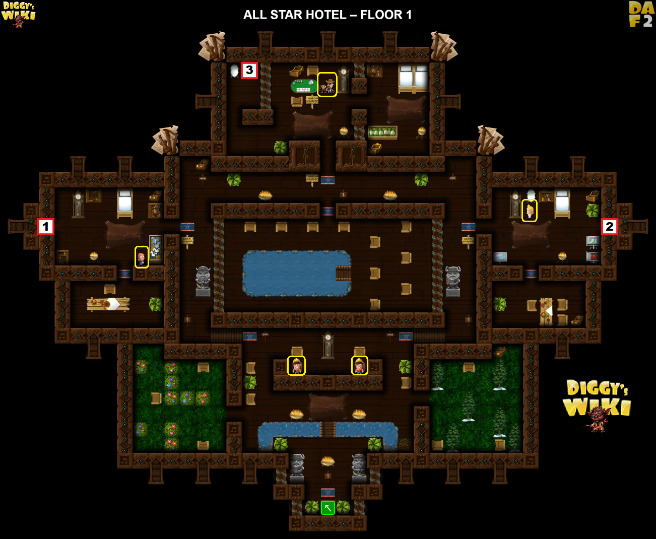 Dødelig Optimal Beskrivelse All Star Hotel - Diggy's Adventure | Diggy's Guide