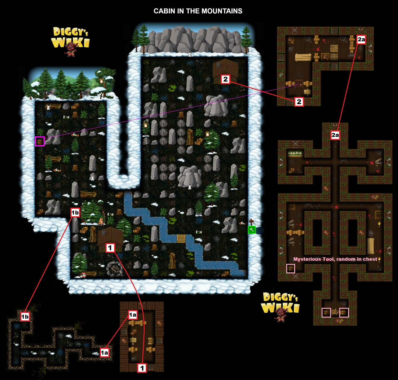 Cabin In The Mountains Map 1